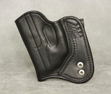 Ruger LCP (with Lasermax) IWB Leather Holster - Black