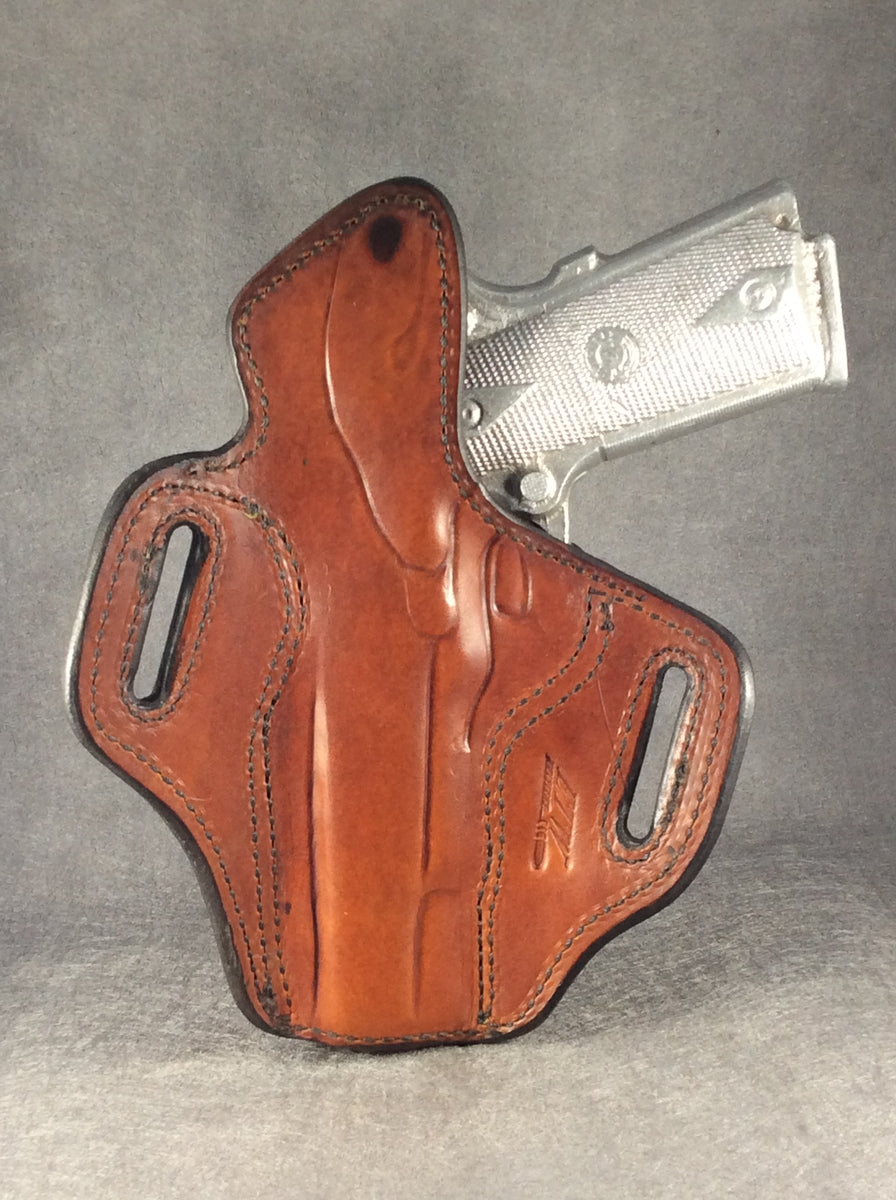 1911 Full Size OWB Custom Shark And Leather Pancake Holster – ETW Holsters