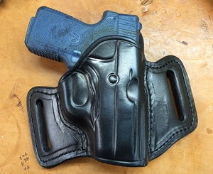 thumbnail image 2 of YT Hobby Leather Pancake OWB Gun Holster - Two Slot, Fast Draw, Fits Multiple Pistol Brands, Made In Türkiye 2 of 5