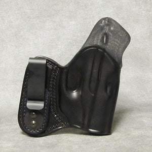 Ruger LC9 IWB w/ Sweat Shield Leather Holster - Black