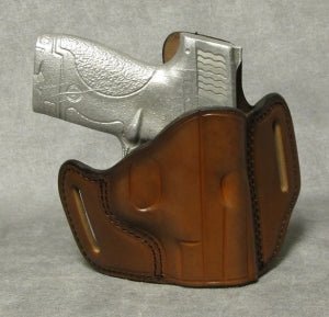 Smith & Wesson M&P Shield (Crimson Trace) Leather Pancake Holster
