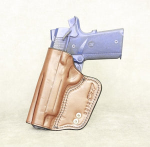 1911 Full Size (with rail) IWB Leather Gun Holster - Brown