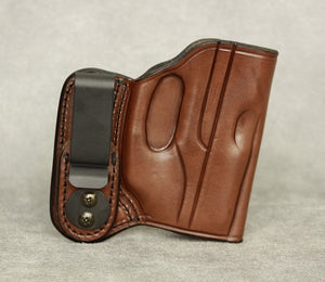 Ruger LC9 (LaserMax) IWB Leather Holster - Brown