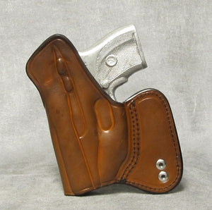 Ruger LC9 (LaserMax) IWB w/ Sweat Shield Leather Holster - Brown