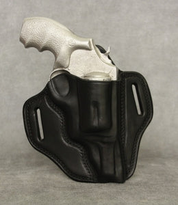 Smith & Wesson Governor (3" cylinder) Leather Pancake Holster - Black