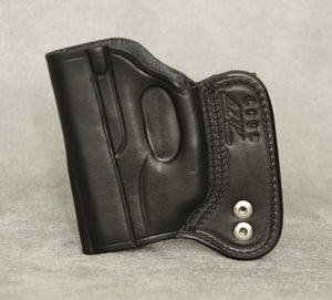 Ruger LC9 (LaserMax) IWB Leather Holster - Black