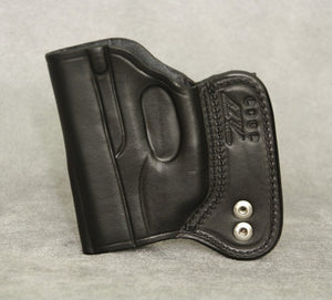 Ruger LC9 (LaserMax) IWB Leather Holster - Black