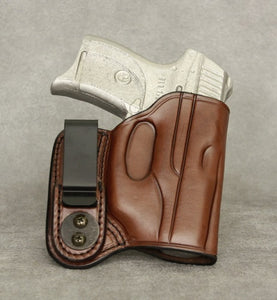 Ruger LC9 (LaserMax) IWB Leather Holster - Brown
