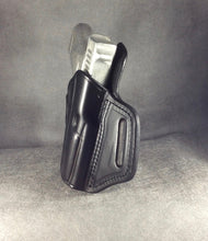 Glock 43x w/TLR-6 OWB Custom Leather Pancake Holster by ETW Holsters