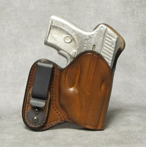 Ruger LC9 IWB w/ Sweat Shield Leather Holster - Brown