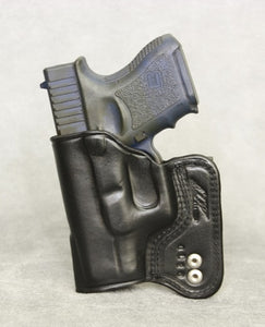Glock 27 IWB Leather Holster - Black