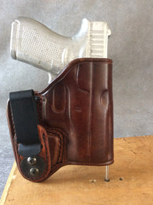 Glock 42 IWB Concealed Tuckable Custom Leather Holster
