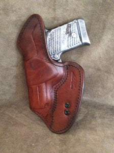 Sig Sauer P938 (Crimson Trace) Mr Jones lined IWB Leather Holster - Brown