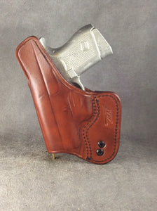 Glock 43x w/Red Dot Sight IWB Concealed Custom Leather Holster BY ETW Holsters