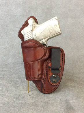 Kimber Micro 9 IWB Leather Concealed Tuckable Holster 