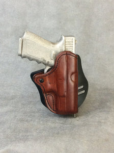 ETW Holsters Glock 19/23/32 OWB Custom Leather Paddle Holster