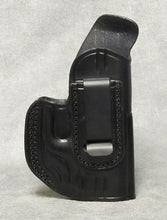 Springfield XDs Center Clip IWB Leather Holster - Black