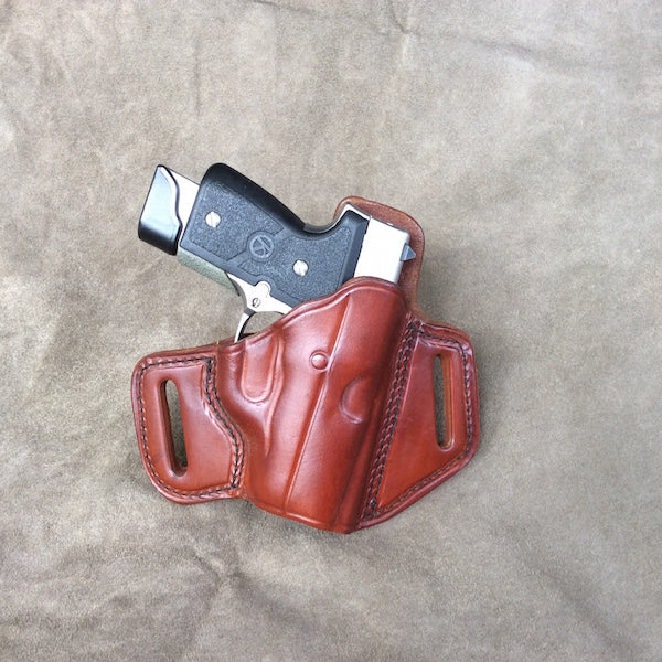 KAHR PM40 Two Slot Pancake (TSP) Leather Holster