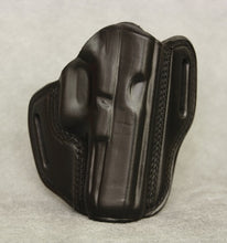 Glock 21 Slim Frame Leather Pancake Holster - Black