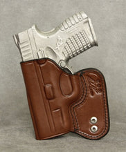 Springfield XDs (Crimson Trace) IWB Leather Holster - Brown