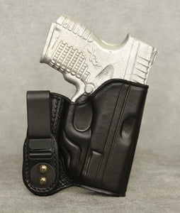 Springfield XDs IWB (Crimson Trace) Leather Holster - Black