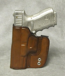 Glock 23 IWB Leather Holster - Brown