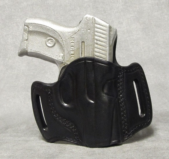 Ruger LC9 (Crimson Trace) Leather Pancake Holster - Black