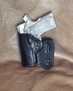 1911 IWB Concealed Tuckable 3" Micro-Compact/Officers Model Custom Leather Holster