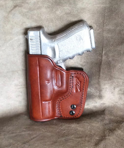 Glock 36 IWB Concealed Tuckable Leather Holster